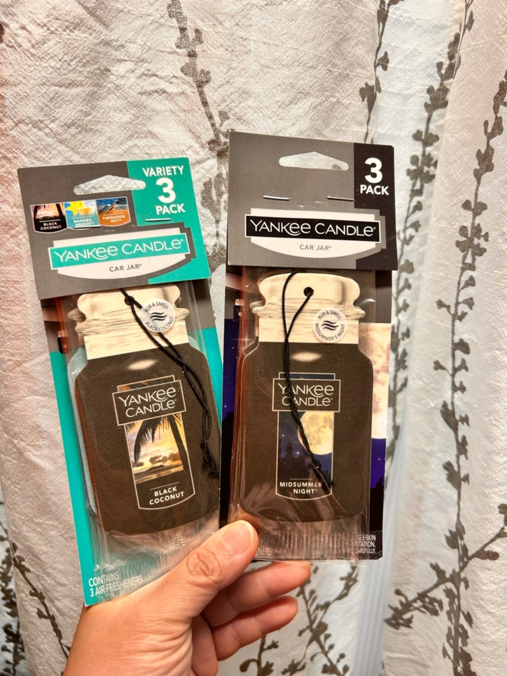 Yankee Candle (2) 3-Pack Car Jar Air Fresheners